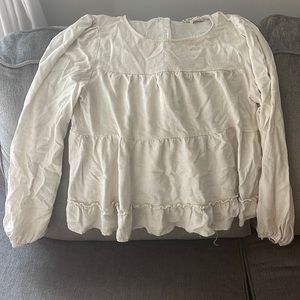 Button Back Flare top